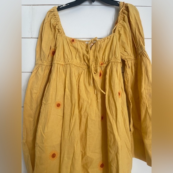 NWOT free people Emory Embroidered Midi Dress - Picture 6 of 12